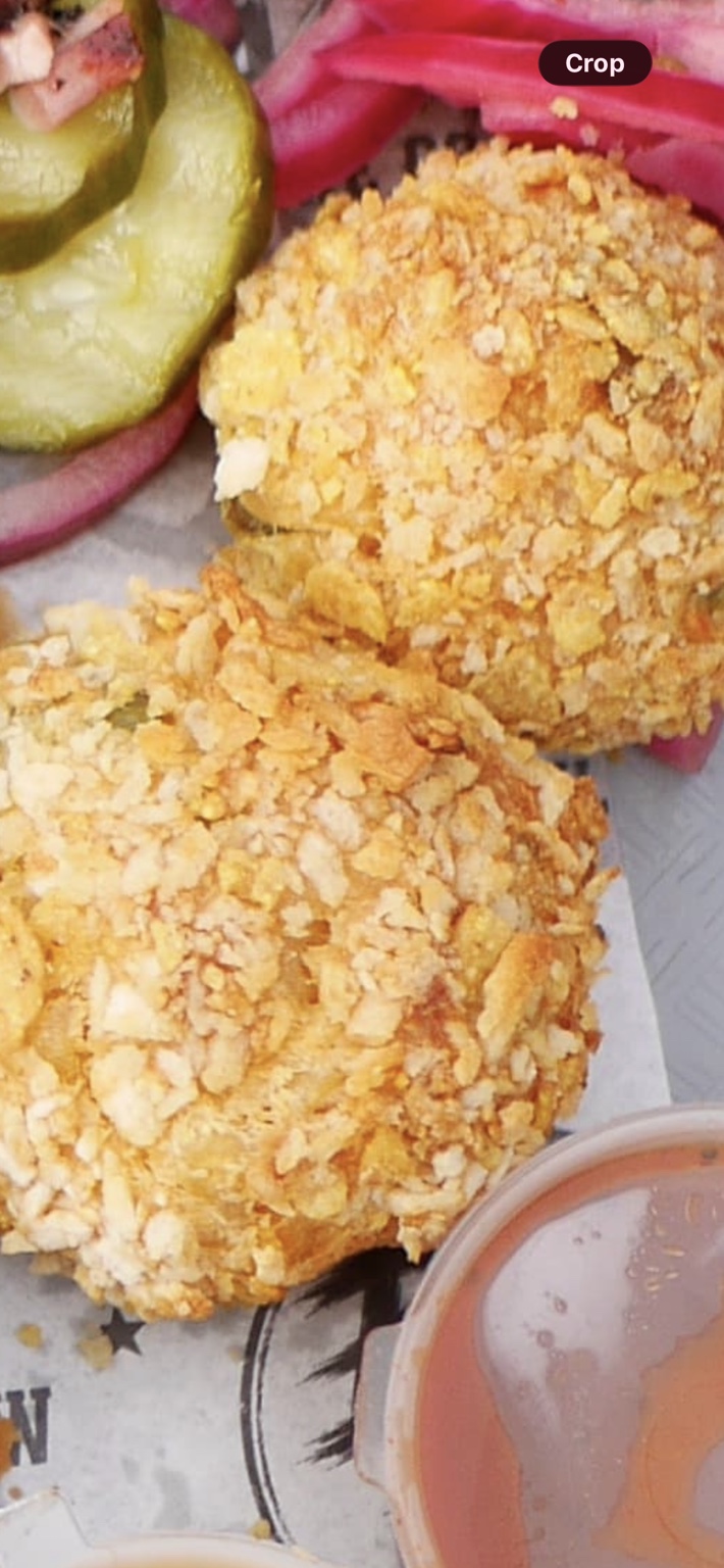 Our golden mac and cheese bombs
